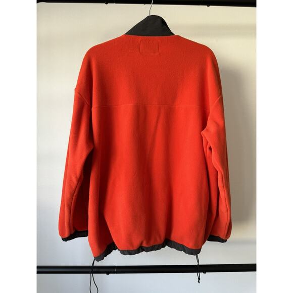 WTAPS Player Fleece Half-Zip Pullover Orange Japan - Picture 4 of 8